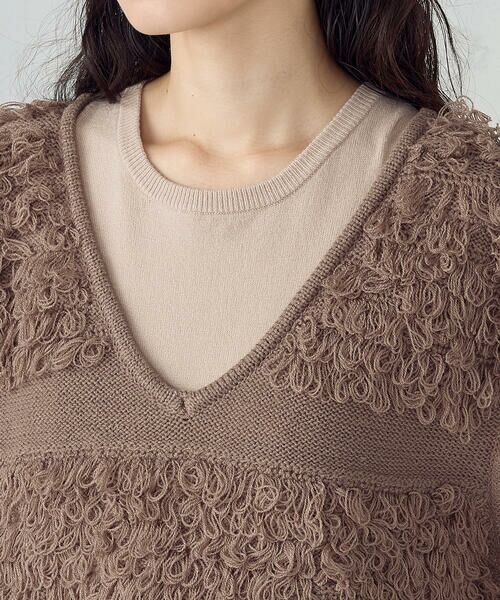 COMME CA ISM / コムサイズム ロング・マキシ丈ワンピース | 【ウォッシャブル】セットアイテム ループベスト付きレイヤードワンピース | 詳細18