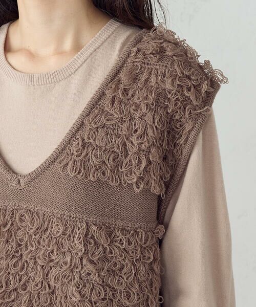 COMME CA ISM / コムサイズム ロング・マキシ丈ワンピース | 【ウォッシャブル】セットアイテム ループベスト付きレイヤードワンピース | 詳細19