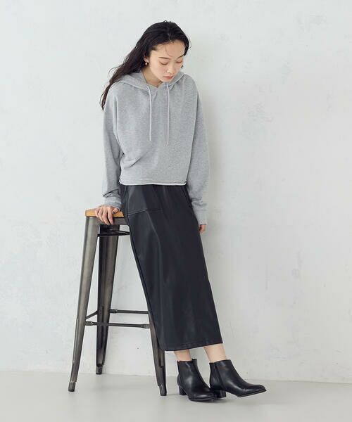 COMME CA ISM / コムサイズム ロング・マキシ丈スカート | 合成皮革 スカート / セットアップ対応 | 詳細1