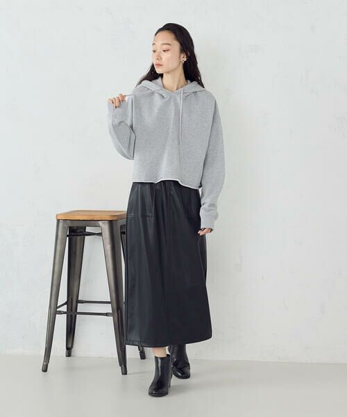 COMME CA ISM / コムサイズム ロング・マキシ丈スカート | 合成皮革 スカート / セットアップ対応 | 詳細2