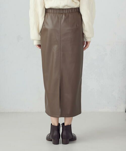COMME CA ISM / コムサイズム ロング・マキシ丈スカート | 合成皮革 スカート / セットアップ対応 | 詳細15