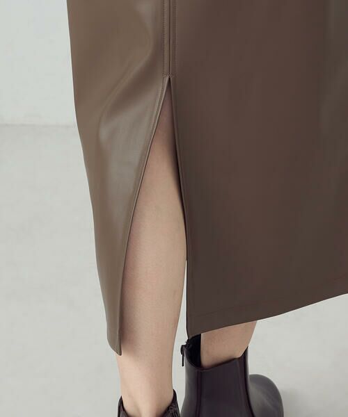 COMME CA ISM / コムサイズム ロング・マキシ丈スカート | 合成皮革 スカート / セットアップ対応 | 詳細19