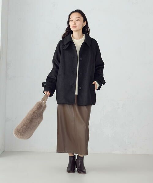 COMME CA ISM / コムサイズム ロング・マキシ丈スカート | 合成皮革 スカート / セットアップ対応 | 詳細10