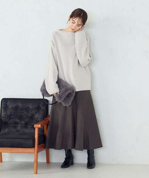 COMME CA ISM / コムサイズム ロング・マキシ丈スカート | エスカルゴスカート | 詳細3