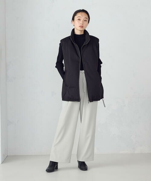 COMME CA ISM / コムサイズム その他パンツ | 裾スリットストレートシルエット イージーパンツ | 詳細1