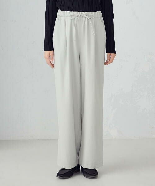 COMME CA ISM / コムサイズム その他パンツ | 裾スリットストレートシルエット イージーパンツ | 詳細7