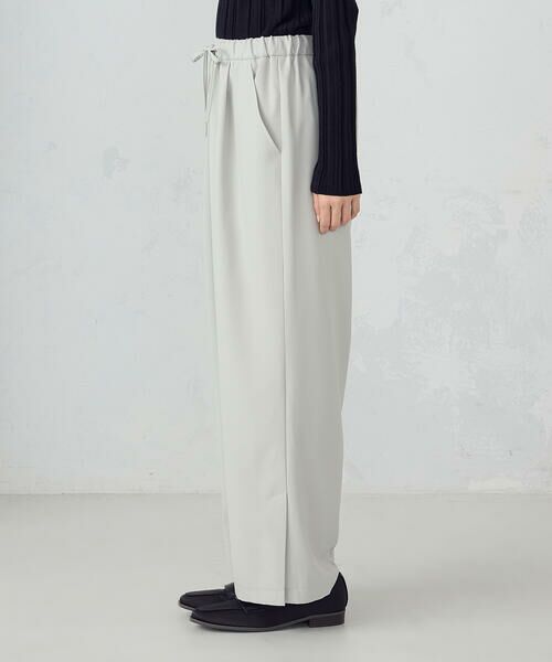COMME CA ISM / コムサイズム その他パンツ | 裾スリットストレートシルエット イージーパンツ | 詳細8