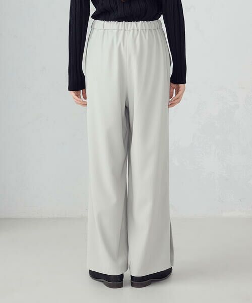COMME CA ISM / コムサイズム その他パンツ | 裾スリットストレートシルエット イージーパンツ | 詳細9
