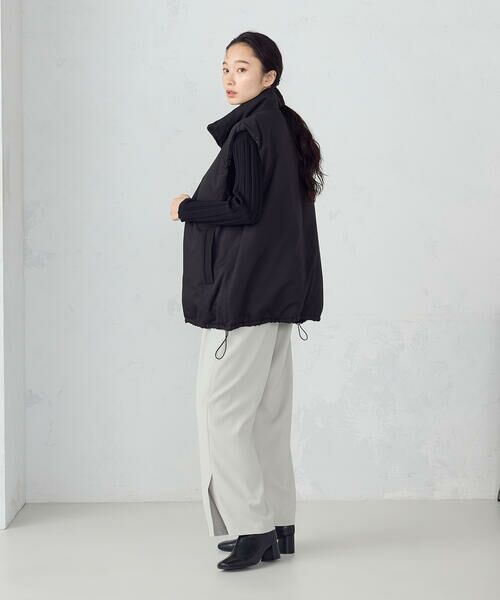 COMME CA ISM / コムサイズム その他パンツ | 裾スリットストレートシルエット イージーパンツ | 詳細2