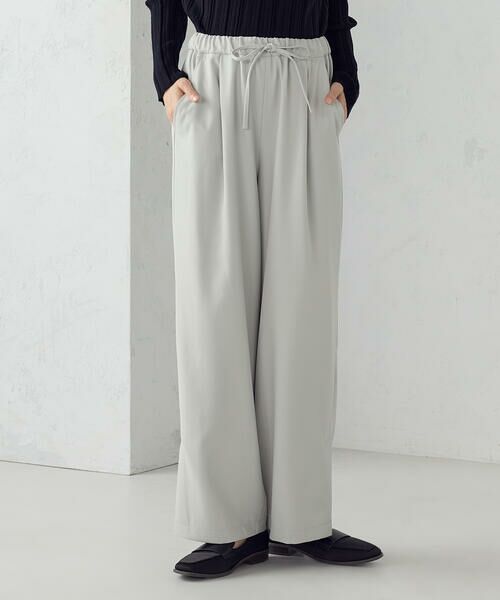 COMME CA ISM / コムサイズム その他パンツ | 裾スリットストレートシルエット イージーパンツ | 詳細4