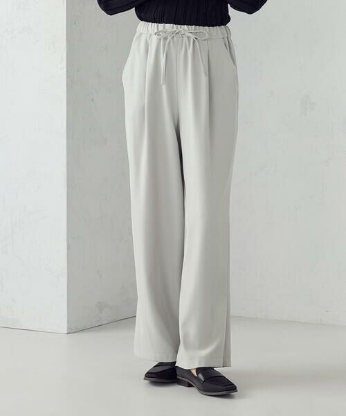 COMME CA ISM / コムサイズム その他パンツ | 裾スリットストレートシルエット イージーパンツ | 詳細5