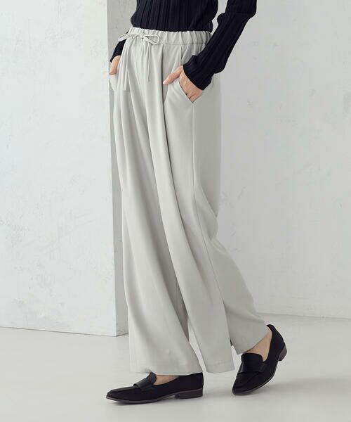 COMME CA ISM / コムサイズム その他パンツ | 裾スリットストレートシルエット イージーパンツ | 詳細6
