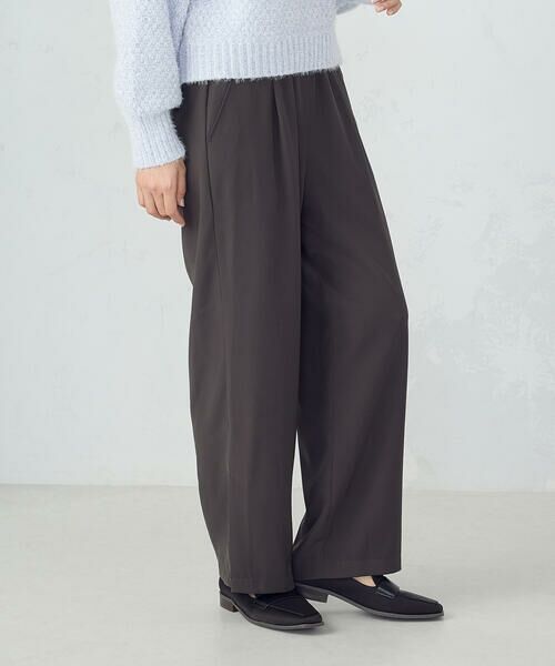 COMME CA ISM / コムサイズム その他パンツ | 裾スリットストレートシルエット イージーパンツ | 詳細17