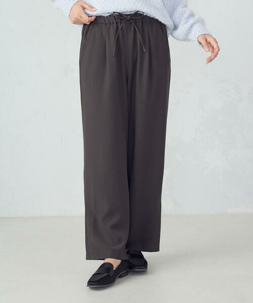 COMME CA ISM / コムサイズム その他パンツ | 裾スリットストレートシルエット イージーパンツ | 詳細18
