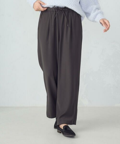 COMME CA ISM / コムサイズム その他パンツ | 裾スリットストレートシルエット イージーパンツ | 詳細19