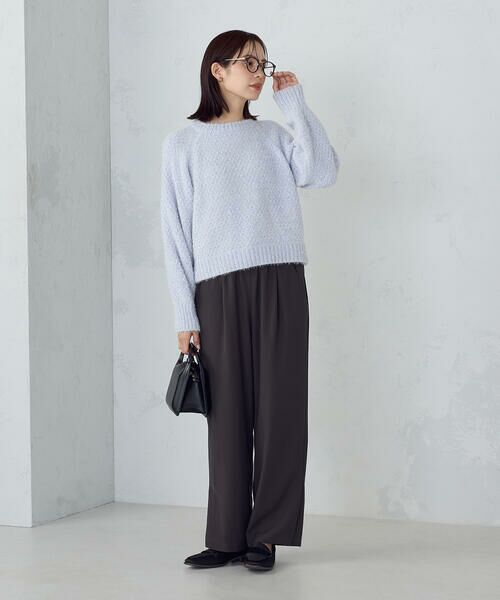 COMME CA ISM / コムサイズム その他パンツ | 裾スリットストレートシルエット イージーパンツ | 詳細14