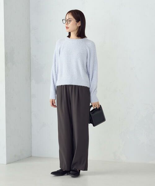 COMME CA ISM / コムサイズム その他パンツ | 裾スリットストレートシルエット イージーパンツ | 詳細15