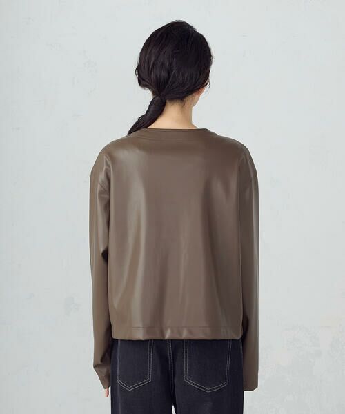 COMME CA ISM / コムサイズム カーディガン・ボレロ | 合成皮革 カーディガン / セットアップ対応 | 詳細16