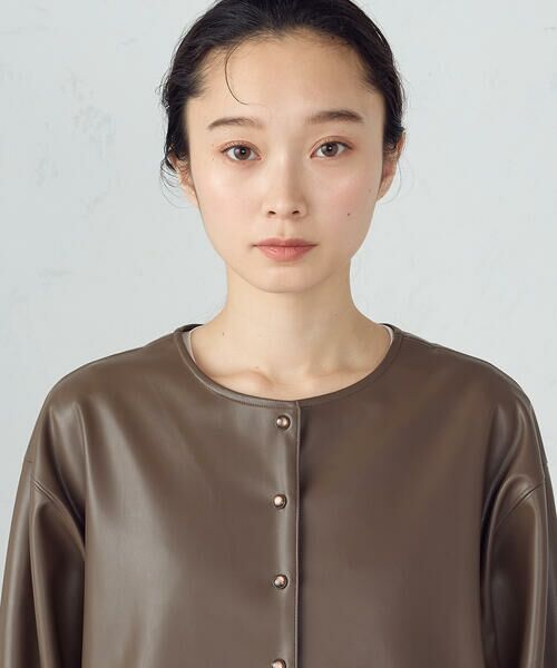 COMME CA ISM / コムサイズム カーディガン・ボレロ | 合成皮革 カーディガン / セットアップ対応 | 詳細17