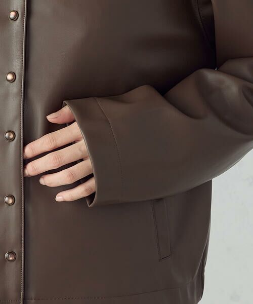 COMME CA ISM / コムサイズム カーディガン・ボレロ | 合成皮革 カーディガン / セットアップ対応 | 詳細18