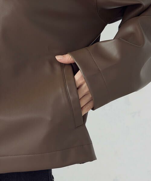 COMME CA ISM / コムサイズム カーディガン・ボレロ | 合成皮革 カーディガン / セットアップ対応 | 詳細19