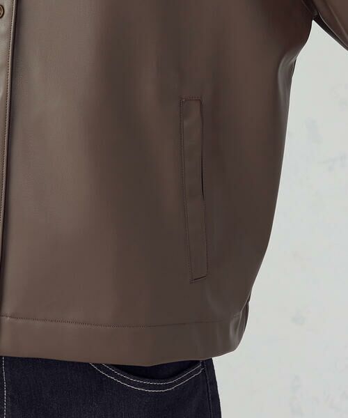 COMME CA ISM / コムサイズム カーディガン・ボレロ | 合成皮革 カーディガン / セットアップ対応 | 詳細20