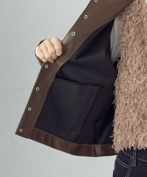 COMME CA ISM / コムサイズム カーディガン・ボレロ | 合成皮革 カーディガン / セットアップ対応 | 詳細21