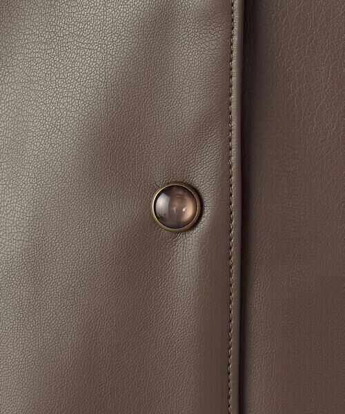 COMME CA ISM / コムサイズム カーディガン・ボレロ | 合成皮革 カーディガン / セットアップ対応 | 詳細22