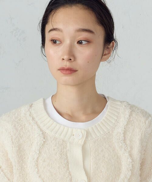 COMME CA ISM / コムサイズム カーディガン・ボレロ | ウェーブジャガード 2WAYカーディガン | 詳細12