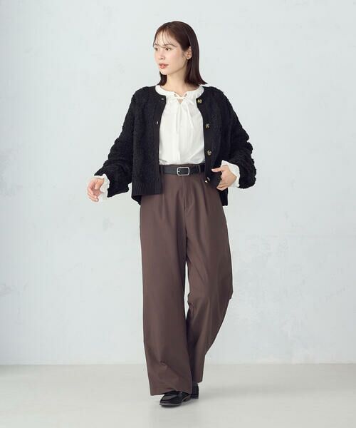 COMME CA ISM / コムサイズム カーディガン・ボレロ | ウェーブジャガード 2WAYカーディガン | 詳細18