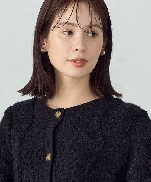 COMME CA ISM / コムサイズム カーディガン・ボレロ | ウェーブジャガード 2WAYカーディガン | 詳細21