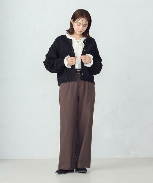 COMME CA ISM / コムサイズム カーディガン・ボレロ | ウェーブジャガード 2WAYカーディガン | 詳細17