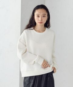 COMME CA ISM / コムサイズム スウェット | ダイヤキルト　トレーナー