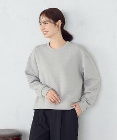 COMME CA ISM / コムサイズム スウェット | ダイヤキルト　トレーナー