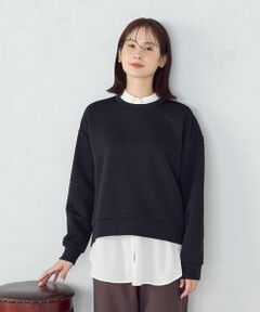 COMME CA ISM / コムサイズム スウェット | ダイヤキルト　トレーナー