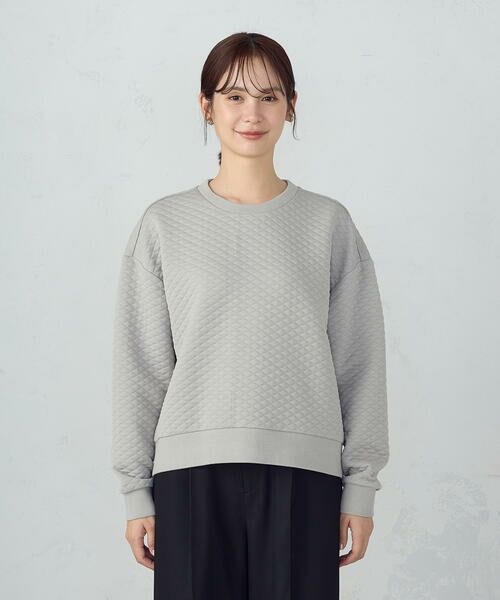 COMME CA ISM / コムサイズム スウェット | ダイヤキルト　トレーナー | 詳細10