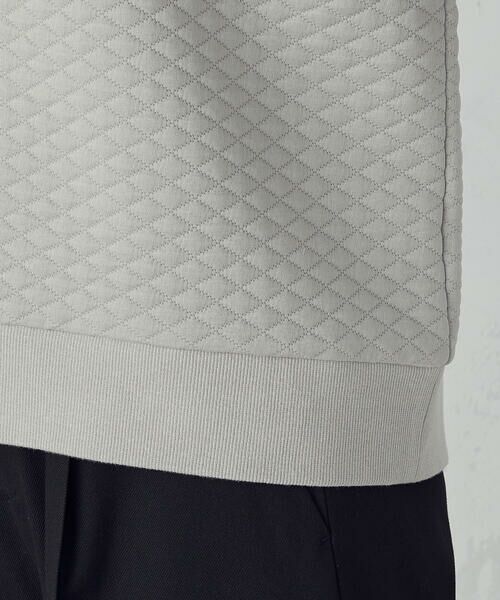COMME CA ISM / コムサイズム スウェット | ダイヤキルト　トレーナー | 詳細15