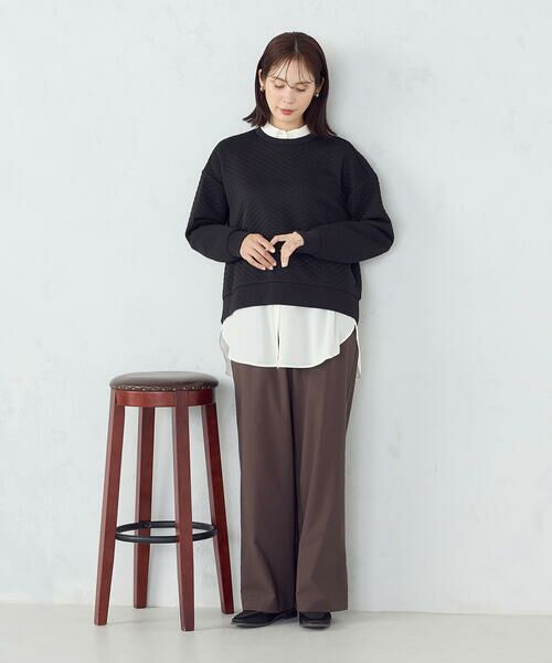 COMME CA ISM / コムサイズム スウェット | ダイヤキルト　トレーナー | 詳細18