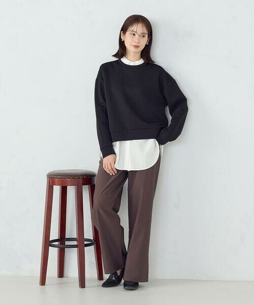 COMME CA ISM / コムサイズム スウェット | ダイヤキルト　トレーナー | 詳細19