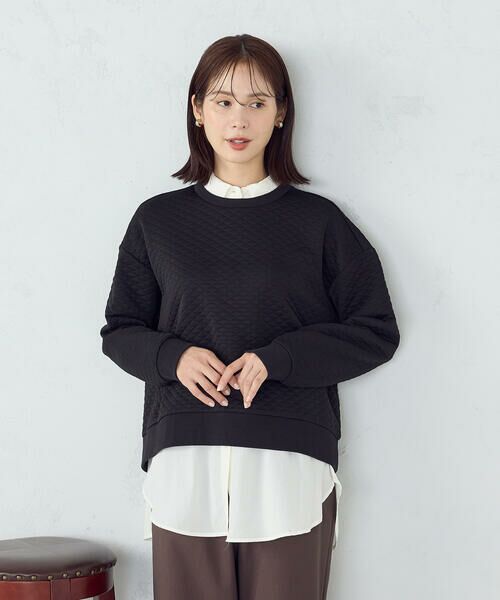 COMME CA ISM / コムサイズム スウェット | ダイヤキルト　トレーナー | 詳細20