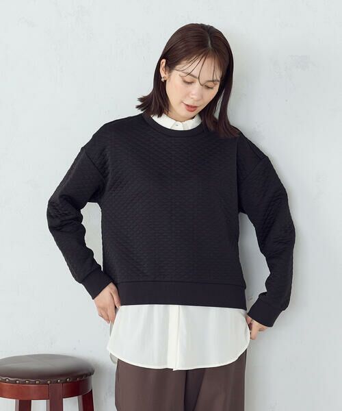 COMME CA ISM / コムサイズム スウェット | ダイヤキルト　トレーナー | 詳細21