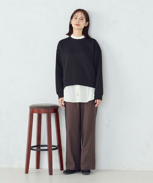 COMME CA ISM / コムサイズム スウェット | ダイヤキルト　トレーナー | 詳細17