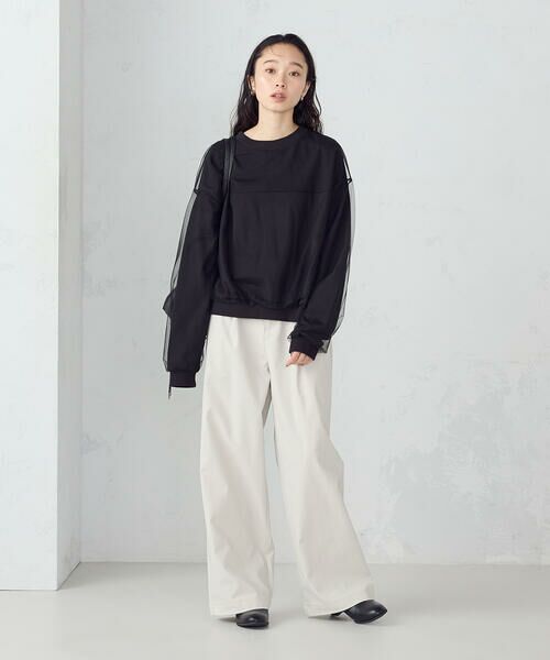 COMME CA ISM / コムサイズム スウェット | チュールスウェット | 詳細1