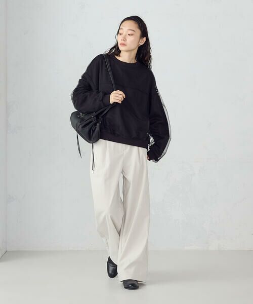 COMME CA ISM / コムサイズム スウェット | チュールスウェット | 詳細2