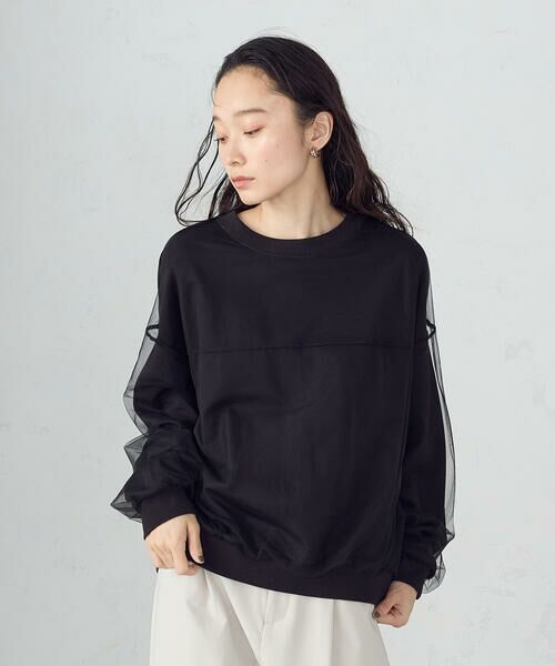 COMME CA ISM / コムサイズム スウェット | チュールスウェット | 詳細4