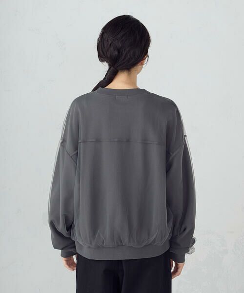 COMME CA ISM / コムサイズム スウェット | チュールスウェット | 詳細11