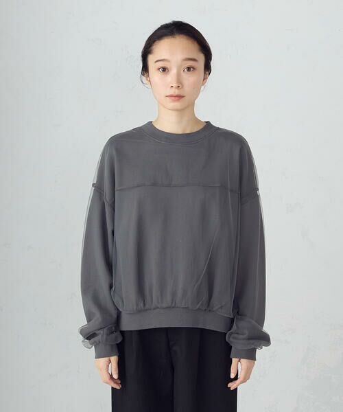 COMME CA ISM / コムサイズム スウェット | チュールスウェット | 詳細9