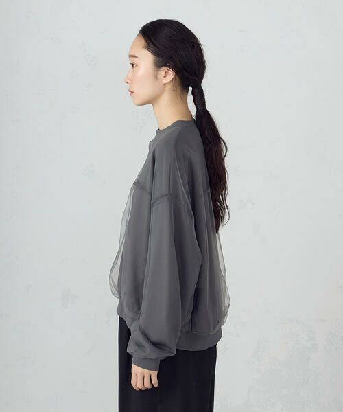 COMME CA ISM / コムサイズム スウェット | チュールスウェット | 詳細10