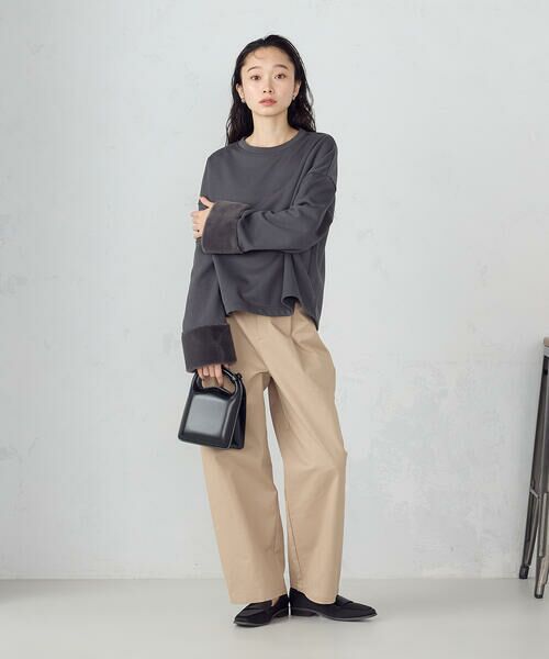 COMME CA ISM / コムサイズム スウェット | ファー　トレーナー | 詳細1