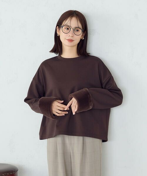 COMME CA ISM / コムサイズム スウェット | ファー　トレーナー | 詳細15